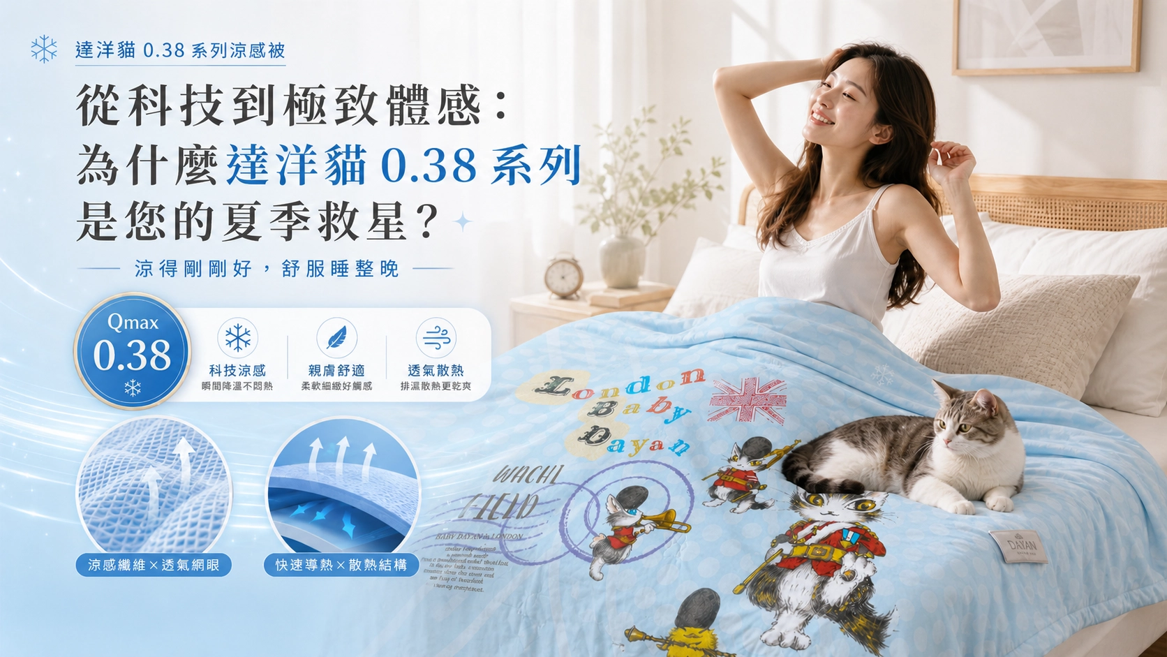 達洋貓0.38涼感被